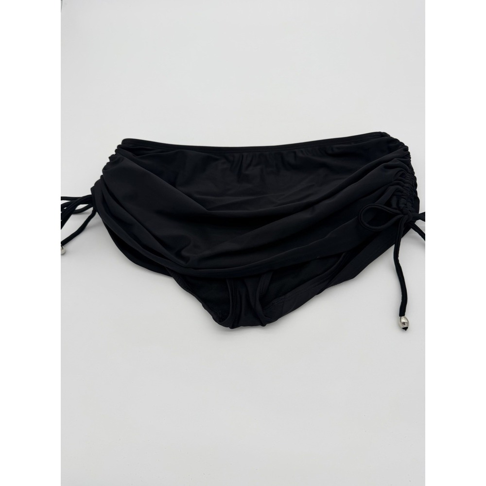 Black Catalina Adjustable Side Skirted Swimsuit Bottom-Small-New-Retro - Picture 1 of 3